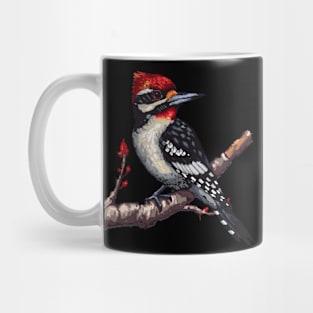 Woodpecker in Pixel Form Mug